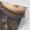 Neobyčajná fototapeta zlaté vreckové hodinky