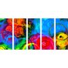 5-dielny obraz výbuch farieb