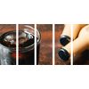 5-dielny obraz tmavý drink