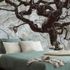 Samolepiaca tapeta abstraktný maľovaný strom