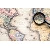Obraz mapa sveta vo vintage prevedení