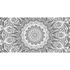 Obraz nekonečná Mandala v čiernobielom prevedení
