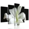 5-dielny obraz dýchberúca biela ľalia