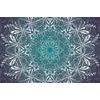 Tapeta Mandala v modro-zelenom prevedení