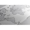 Obraz jemná mapa so sivým okrajom