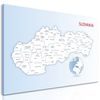 Obraz podrobná mapa Slovenska