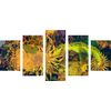 5-dielny obraz abstraktné umenie v zaujímavom prevedení