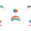 Samolepiaca tapeta dúhový dážď