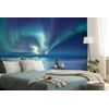 Samolepiaca fototapeta fascinujúca polárna žiara pri oceáne