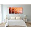 5-dielny obraz oranžová obloha