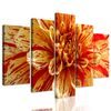 5-dielny obraz ohromná dália