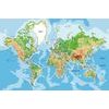 Samolepiaca tapeta geografická mapa sveta