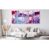 5-dielny obraz fialové abstraktné umenie