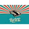 Obraz auto s nápisom Retro