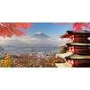 Obraz jesenný pohľad na Fuji v Japonsku