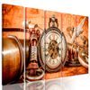 5-dielny obraz historické luxusné hodinky