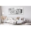 5-dielny obraz luxusné zátišie v čiernobielom prevedení