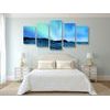 5-dielny obraz nádherná nórska obloha