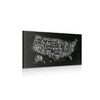 Obraz zaujímavá mapa USA