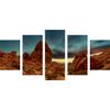 5-dielny obraz červené skaly