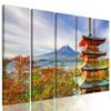 5-dielny obraz krása Japonska