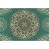 Samolepiaca tapeta Mandala na emeraldovom pozadí