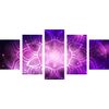 5-dielny obraz galaktická Mandala