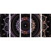 5-dielny obraz magická Mandala