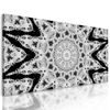 Obraz nevšedná mandala v čiernobielom prevedení