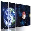 5-dielny obraz akvarelový vesmír