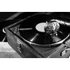 Obraz krása vinylovej platne v čiernobielom prevedení