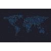 Samolepiaca tapeta mapa sveta na nočnej oblohe
