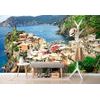 Samolepiaca fototapeta talianska dedinka na pobreží