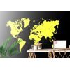 Samolepiaca tapeta žltá mapa sveta