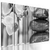 5-dielny obraz bambusová Zen záhrada v čiernobielom prevedení