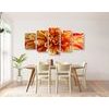 5-dielny obraz ohromná dália