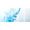 5-dielny obraz nádherná abstrakcia modrej farby