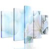 5-dielny obraz snehobiela ľalia