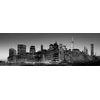 Obraz nočný New York v čiernobielom prevedení