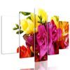 5-dielny obraz pestrofarebná kytica