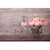 Tapeta bicykel s kvetmi vo vintage štýle