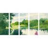 5-dielny obraz ukľudňujúca zeleň