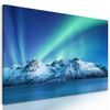 Obraz polárna žiara nad horami