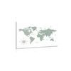 Obraz jednoduchá mapa sveta v zelenom prevedení