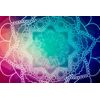 Samolepiaca tapeta Mandala na farebnom pozadí
