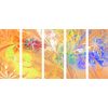 5-dielny obraz abstraktné farby