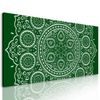 Obraz nežná Mandala na zelenom pozadí