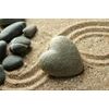 Samolepiaca fototapeta jedinečné kamenné zen srdce