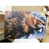 Obraz maľba mocného leva