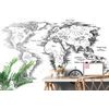 Samolepiaca tapeta nádherná mapa v umeleckom prevedení